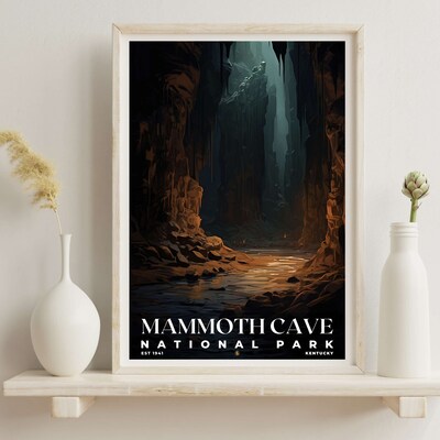Mammoth Cave National Park Poster, Travel Art, Office Poster, Home Decor | S7 - image6